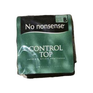 Vintage No Nonsense Pantyhose Control Sheer Toe Ize B Premium Nylon